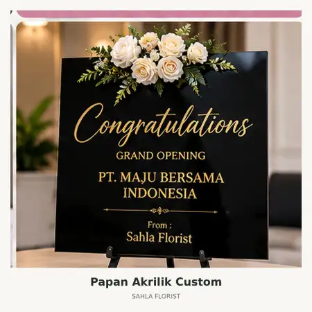 Papan Bunga Akrilik Summarecon Bandung